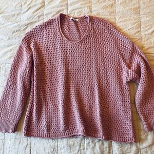 Madewell Open-Stitch Austen Pullover Sweater 3x